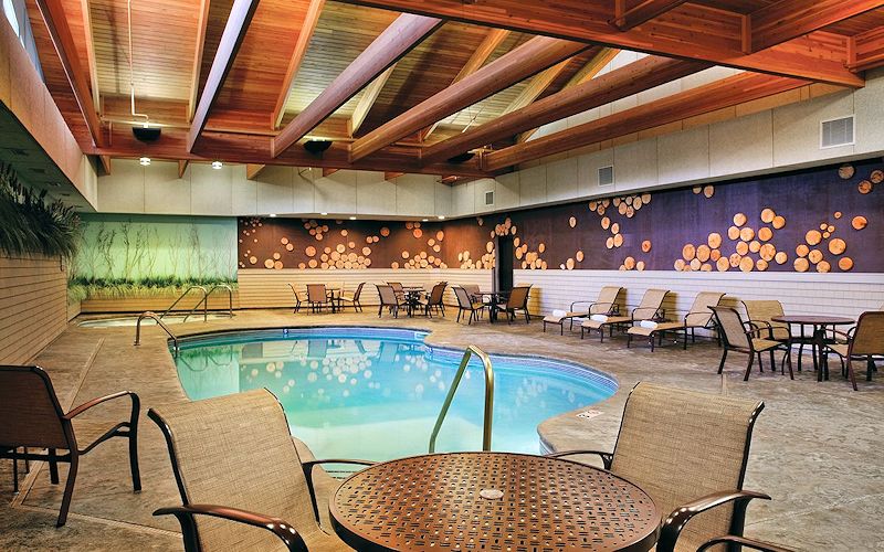 Beautiful Indoor Pool at The Lodge on Lake Detroit