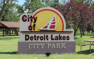 Detroit Lakes City Park Near The Lodge on Lake Detroit