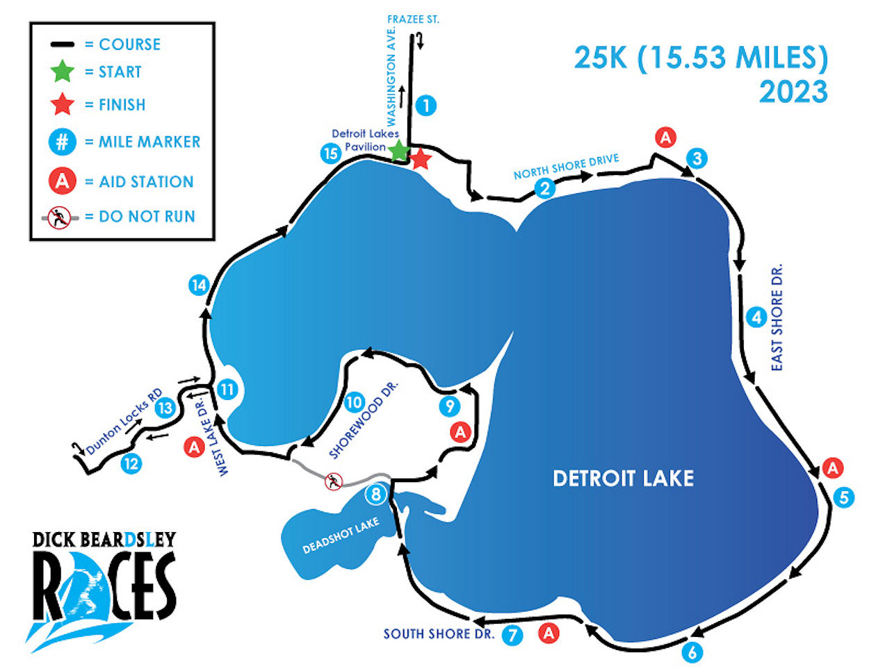 Dan Beardsley Marathon 25k Course 