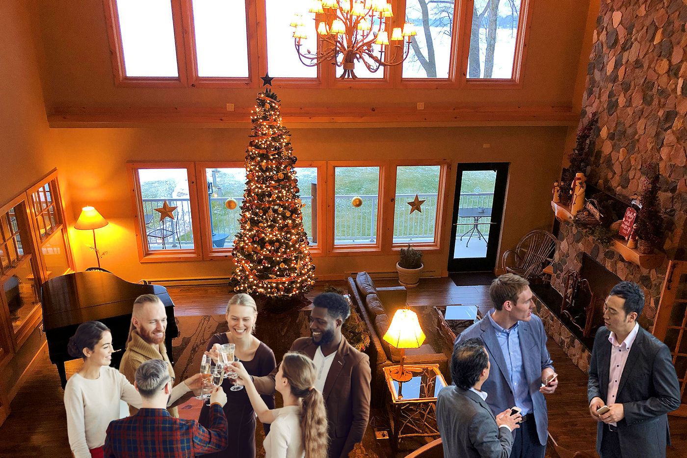 Celebrate the Holidays at The Lodge on Lake Detroit