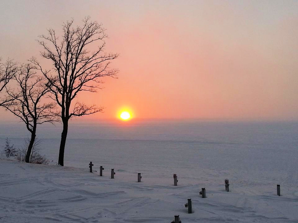 January 5, 2014 Big Detroit Lake Sunset at The Lodge on Lake Detroit