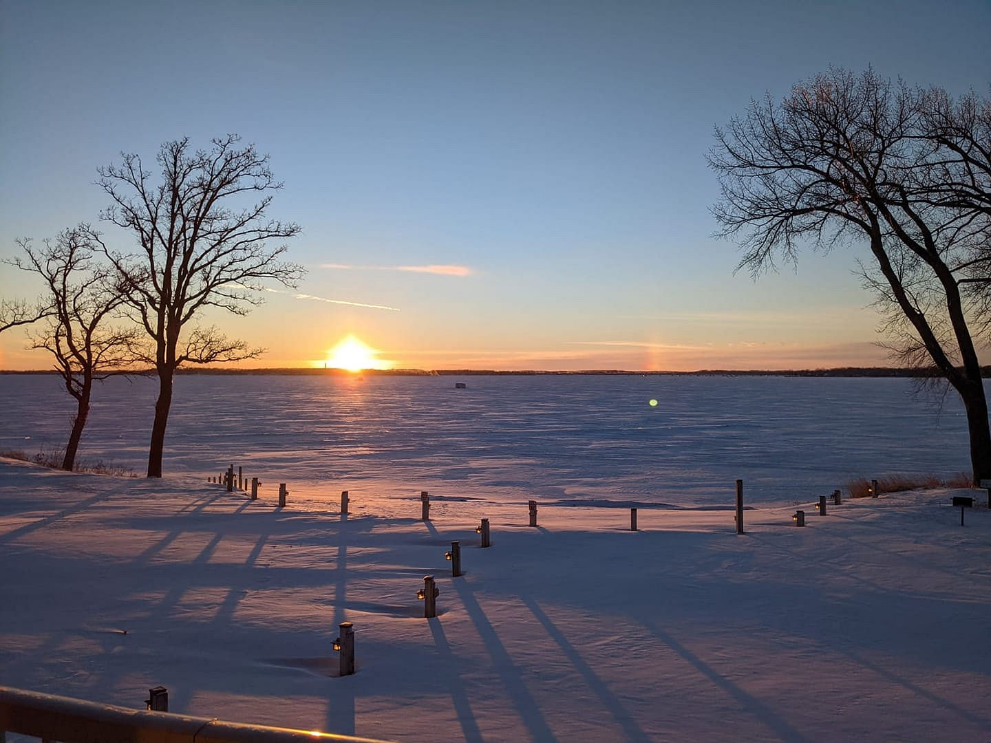 January 19, 2021 Big Detroit Lake Sunset at The Lodge on Lake Detroit