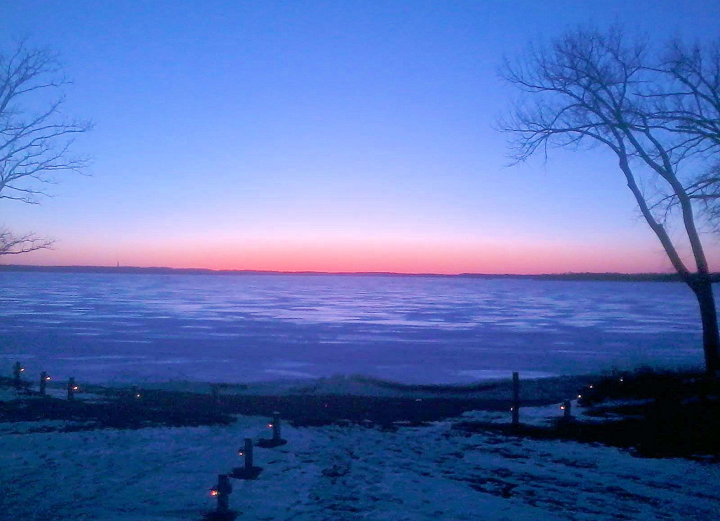 February 1, 2015 Big Detroit Lake Sunset at The Lodge on Lake Detroit