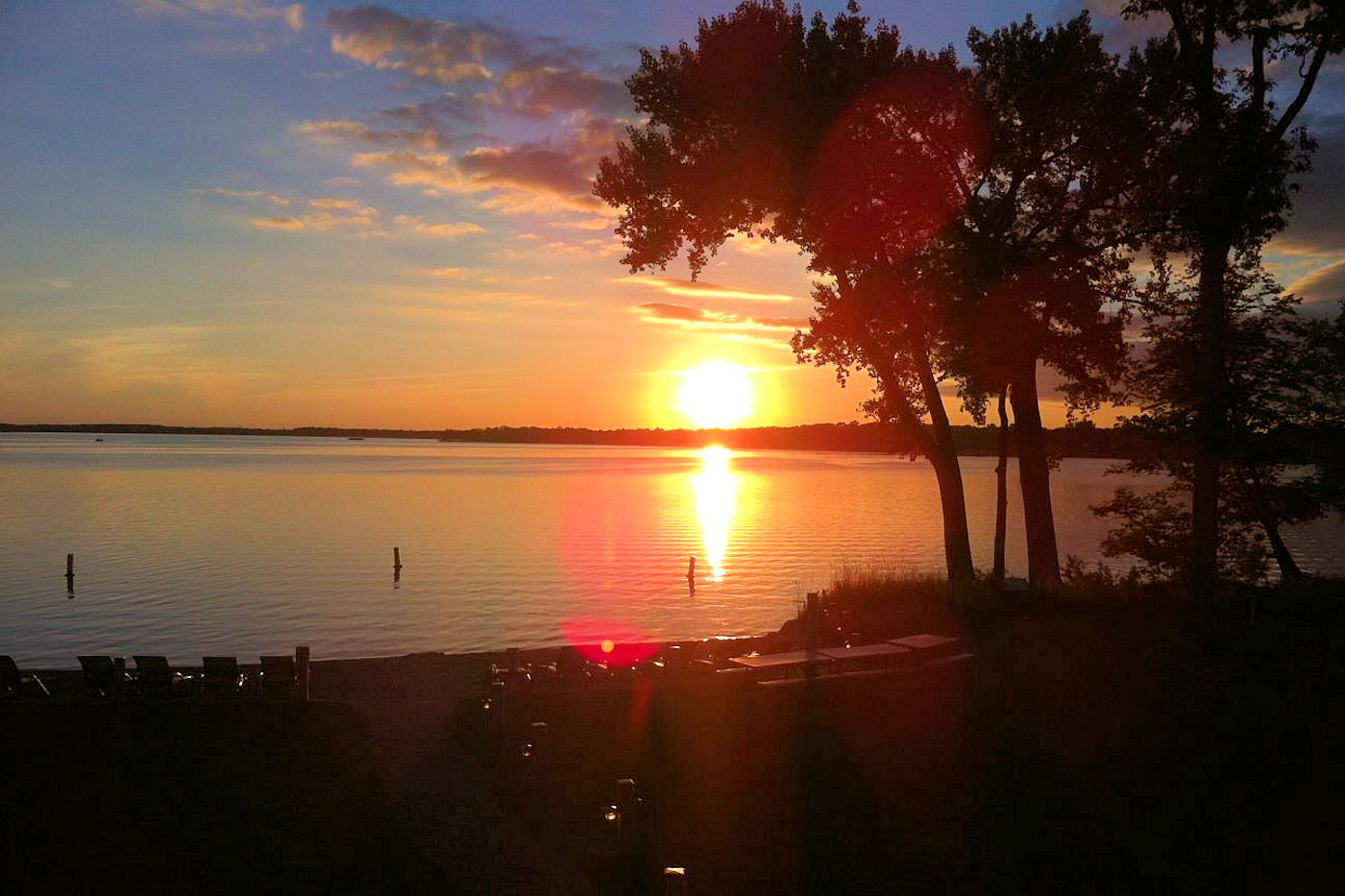 August 27, 2014 Big Detroit Lake Sunset at The Lodge on Lake Detroit