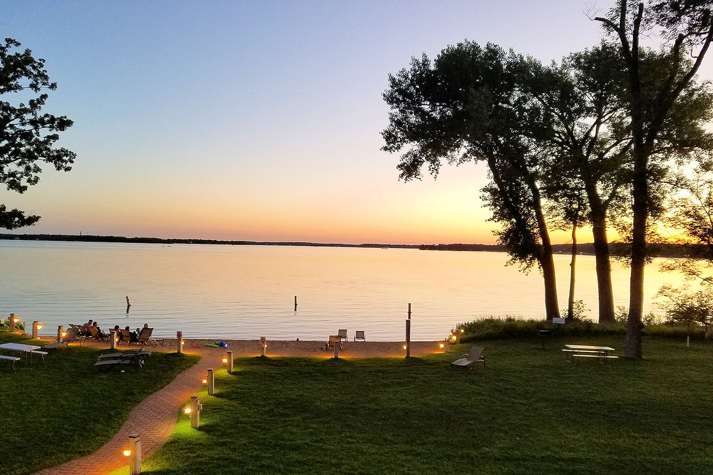 October 22, 2018 Big Detroit Lake Sunset at The Lodge on Lake Detroit