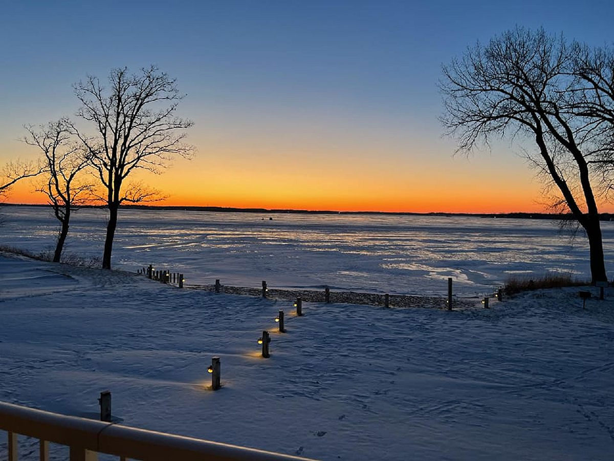 December 3, 2022 Big Detroit Lake Sunset at The Lodge on Lake Detroit