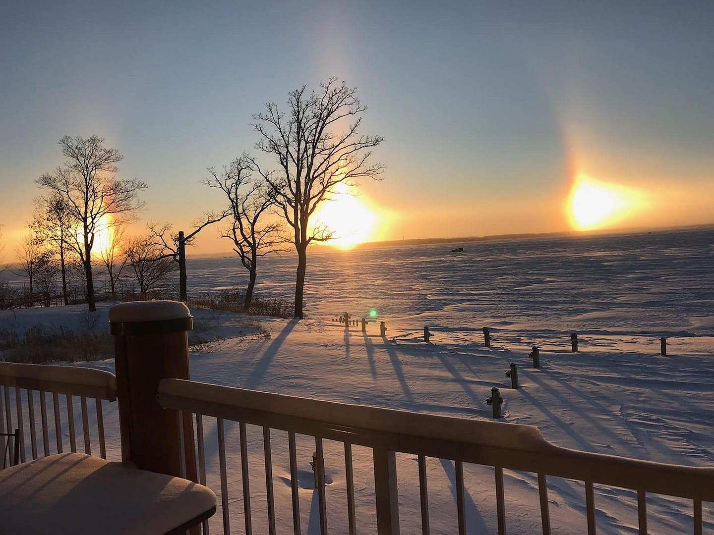 December 28, 2018 Big Detroit Lake Sunset at The Lodge on Lake Detroit