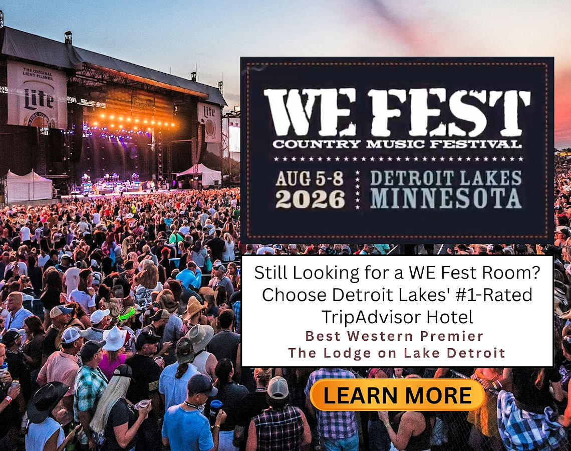 Still Looking for a WE Fest Room? Choose Detroit Lakes' #1-Rated TripAdvisor Hotel, Best Western Premier The Lodge on Lake Detroit